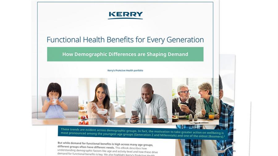 Kerry - Proactive health solutions in food and beverages sought by all age groups